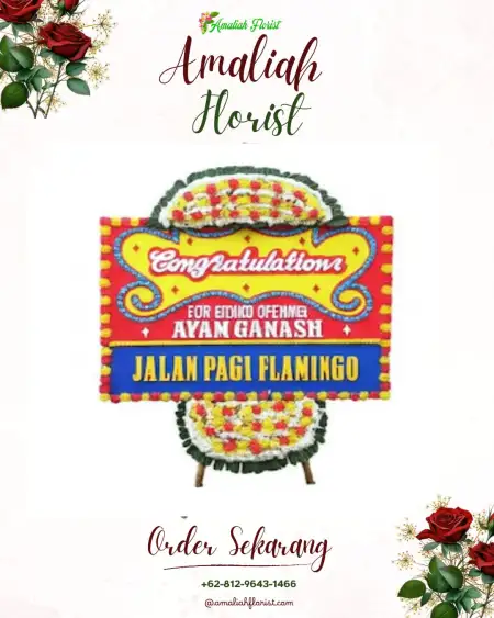 Sewa Papan Bunga Tlaga